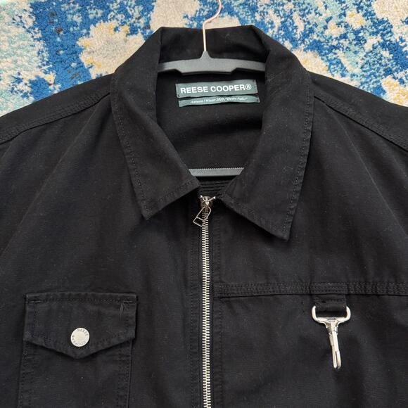 Reese Cooper Crop Short Jacket Black Sz Small Made in USA - Picture 4 of 7